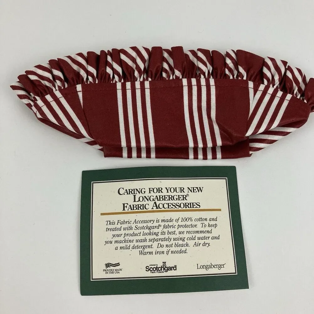 Longaberger Red Parsley Berry Basket Liner | 4